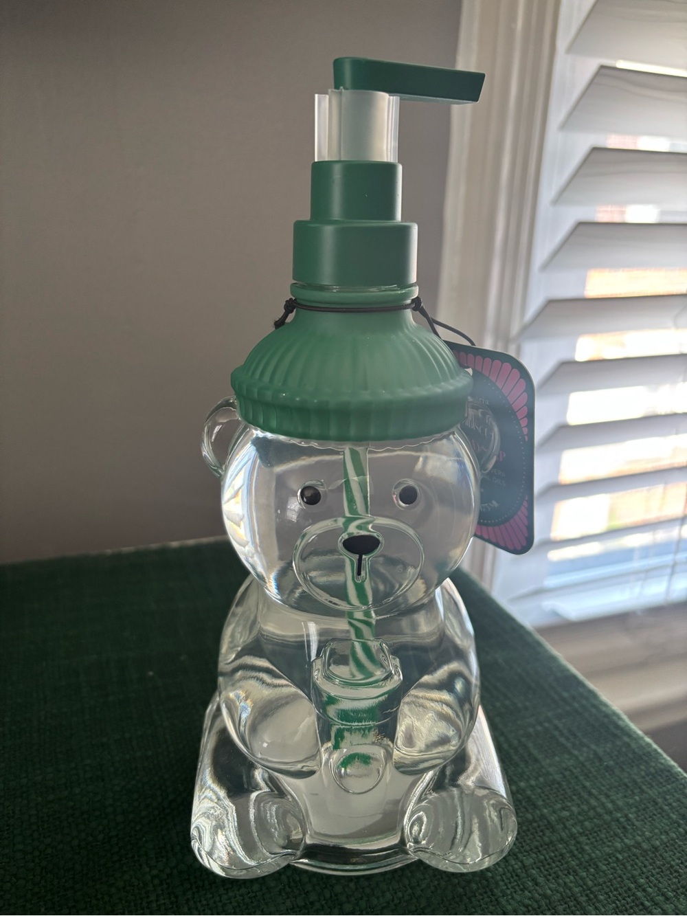 Barista Green Bear Soap Dispenser